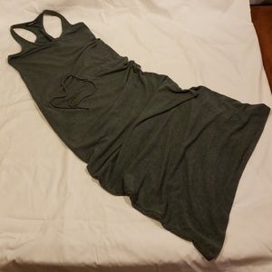 Heather green racerback maxi dress